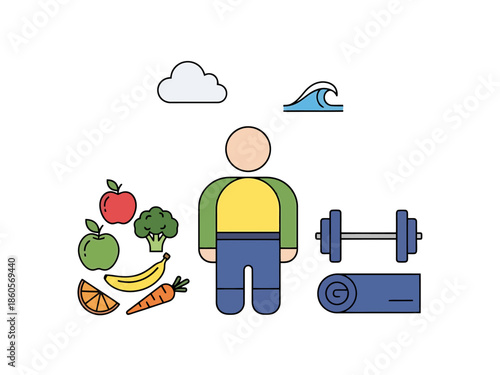 Healthy Lifestyle Elements Nutrition Fitness and Well being