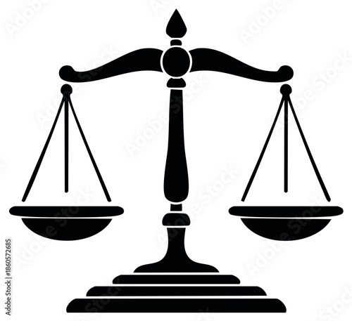 Symbol of justice and balance a classic weighing scale poised for equilibrium and fairness