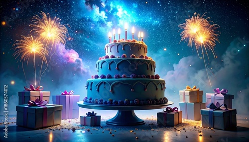 Geburtstagstorte  Feier  Fete