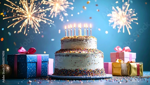 Geburtstagstorte  Feier  Fete