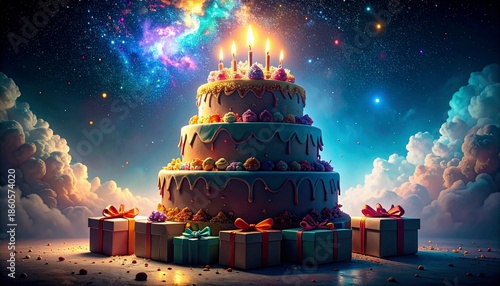 Geburtstagstorte  Feier  Fete