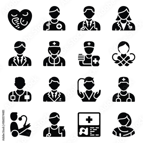 Travel Vacation Tourism Beach Transport Icons Set