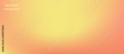 Soft peach yellow mesh gradient background. Smooth pastel fluid backdrop. Modern design template with blurry effect.