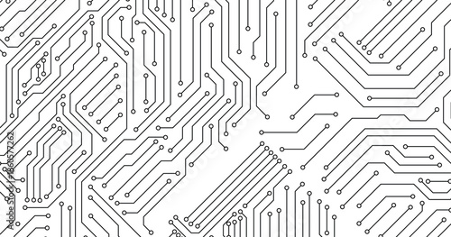 Circuit Board Technology Copy Space Vector Background. stock illustration