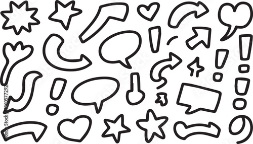 Creative Hand Drawn Line Art Illustration for T-Shirt Design