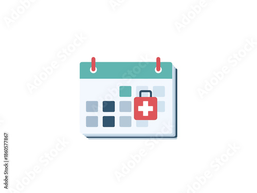 Healthcare Appointment Scheduling Medical Calendar Icon