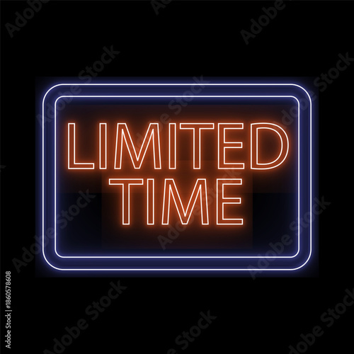 Neon limited time sign