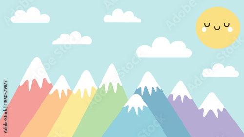 Colorful mountain 