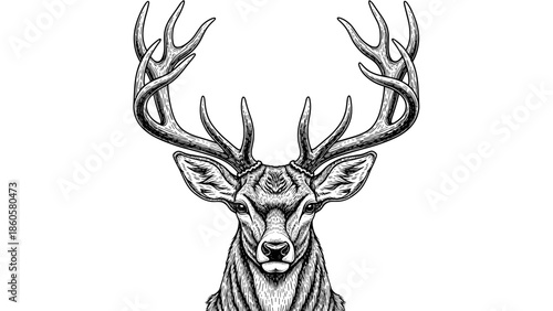  illustration of a majestic deer