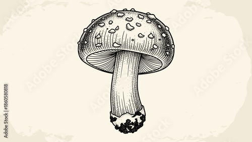  illustration of a mushroom