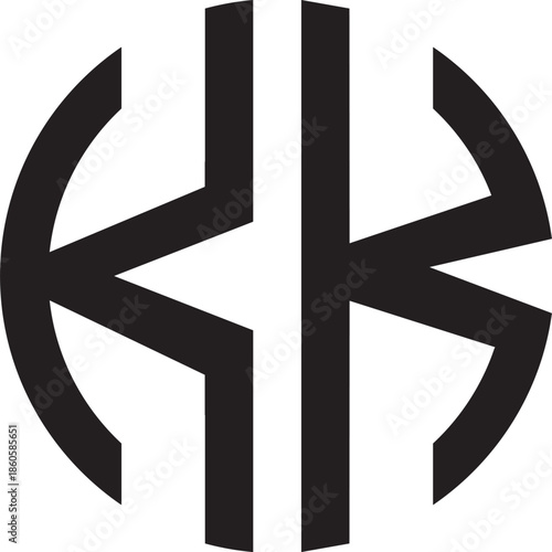 KK Circle logo design.eps
