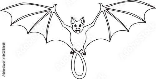 Bat in flight