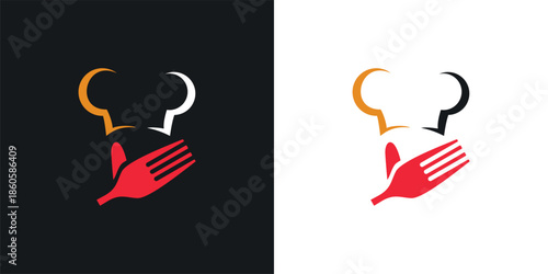 Abstract  Chef vector logo design