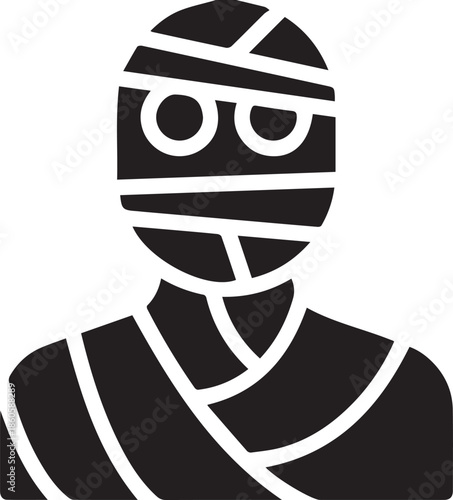 Halloween black and white portrait of a man