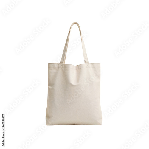 Simple Fabric Tote Bag Displayed on a Plain Background With No Additional Ite...