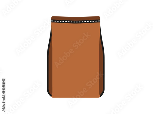 Flat Design Paper Food Packaging Bag Stand Up Pouch with Zipper Seal