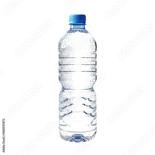 Water bottle isolated on transparent background