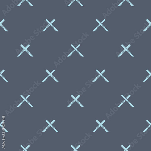 Medical scalpel seamless pattern isolated on color background