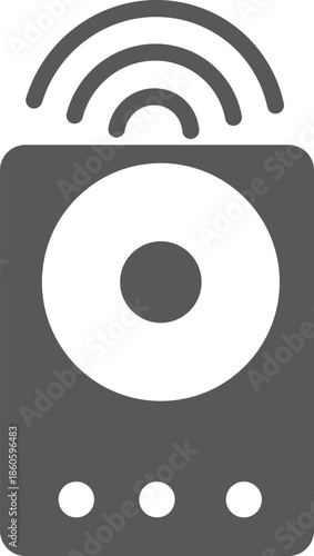 vector illustration of a vinyl disc