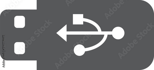vector illustration of a pen drive 