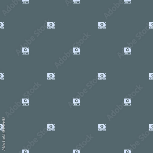 Photo coming soon icon seamless pattern isolated on color background