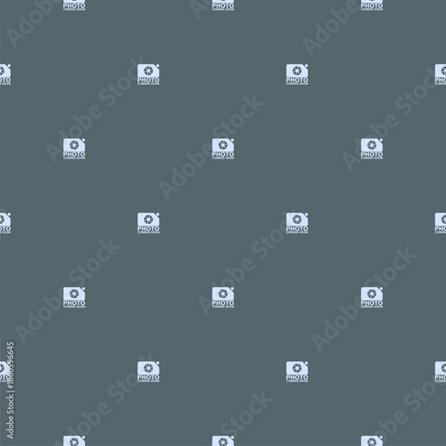 Photo coming soon icon seamless pattern isolated on color background