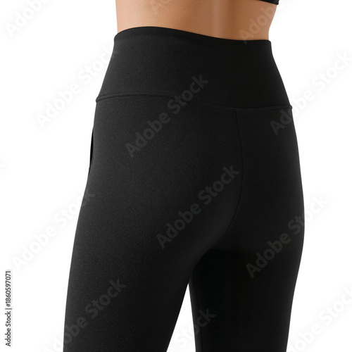 A Person Wears Black Leggings in a Casual Indoor Setting