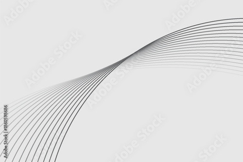 Abstract vector background with black wavy lines. EPS10