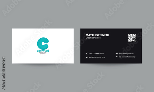 Modern Business Card Design, a Business Card Template