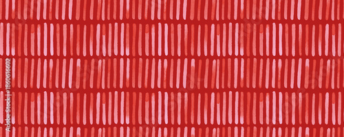 Seamless Abstract Watercolor Brushstroke Pattern in Warm Pink and Red