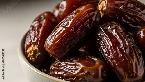 dates in a glass bowl