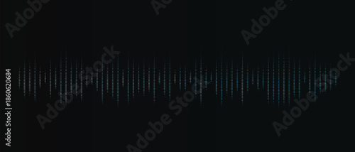 Digital sound wave visualization with subtle vertical lines on a dark, abstract background