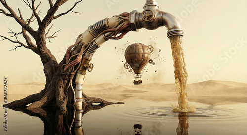 3D Surrealist World Water Days