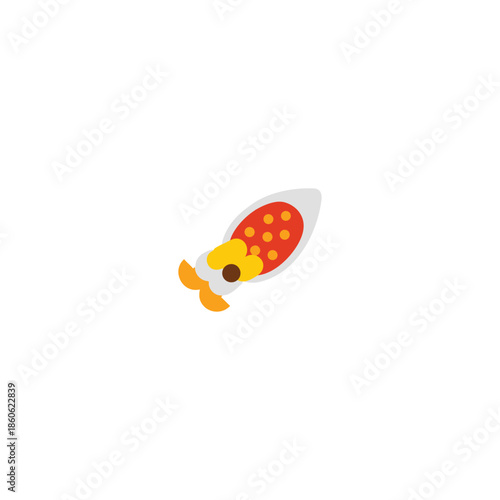 A-black-lentil-icon-colored-shape-art-Vector Illustration.