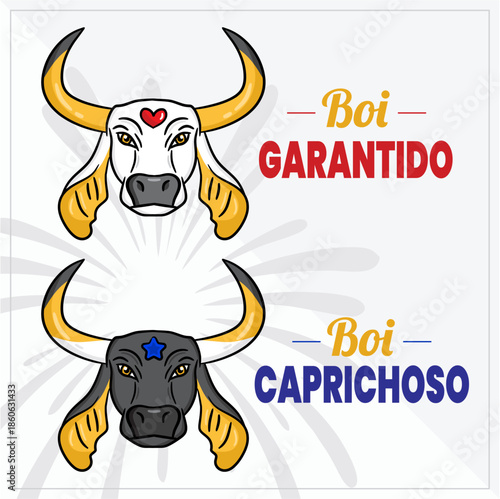 Amazonian Cultural Festival Banner | Banner cultural amazônico – Boi Caprichoso e Garantido