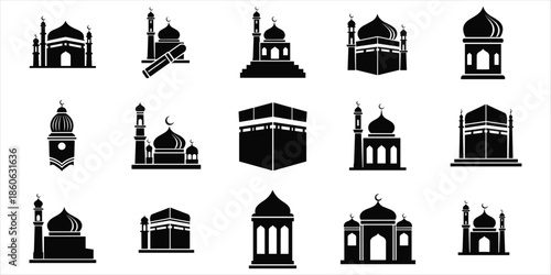 Islamic Architecture Kaaba Mosques Lanterns Collection minaret