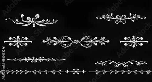 border, borders, frame, frames, decorative, ornament, design, element, set, collection, divider, separator, trim, edging, outline, line, stroke, corner, flourish, curve, geometric, floral, vintage, cl