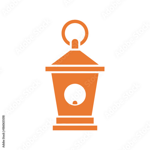 Orange lantern icon with handle.
