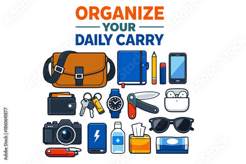 Essential items for organizing your daily carry