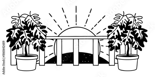 Sunny Balcony Garden Oasis