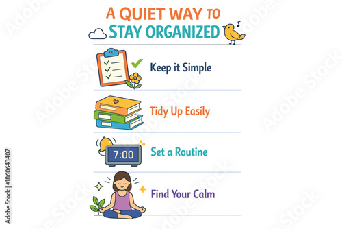Simple steps to stay organized: tips for a calm and tidy lifestyle