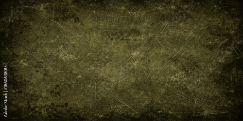 Worn vintage parchment texture with an aged brown grunge effect provides a dark antique paper backdrop featuring a rough surface and ancient design for a retro blank wallpaper