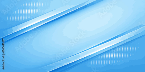 A futuristic blue abstract background features flowing waves and 3d glass lines reflecting light across a modern technology corridor with a sleek metallic architecture pattern and urban office texture