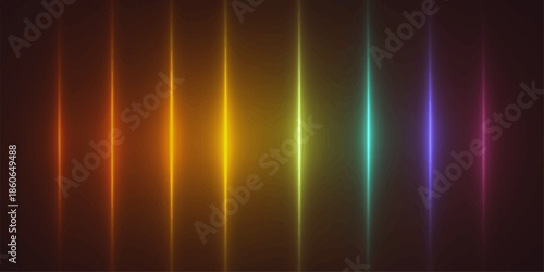 Abstract colorful backgrounds feature glowing lines and bright blue light rays in a motion blur design, creating a high-energy loop illustration with shining star effects against a dark space
