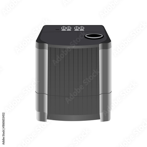 Portable Washing Machine Home Appliance Illustration Isolated on White Background