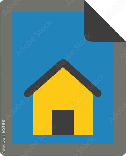House Icon Vector Illustration Design Element Real Estate