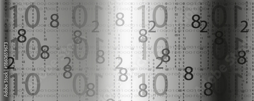 Creative and modern background with numbers.