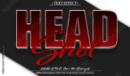 Headshot Portrait Face Person Expression Closeup Text Effect Editable Alphabet