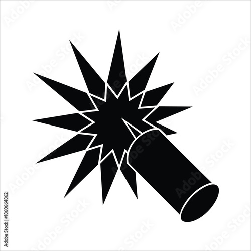Firecracker Blast Black Silhouette Symbol