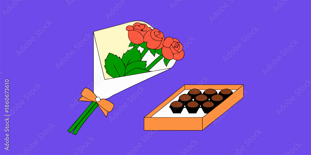 Fototapeta premium Romantic Valentine's Day Background